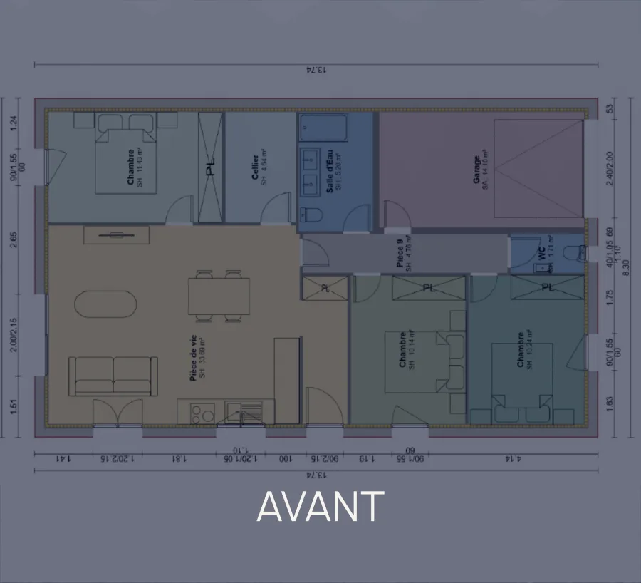 Avant travaux 1 - PETITE MAISON EN CONSTRUCTION